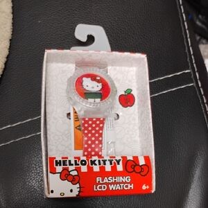 Hello Kitty Red Polka Dot Flashing LCD Watch